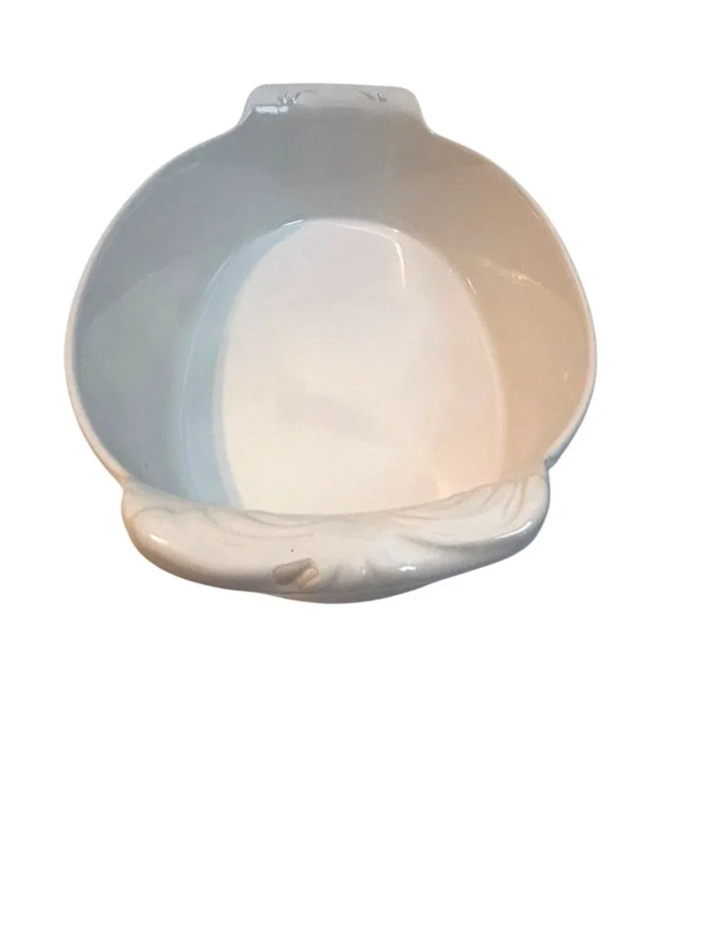 Nantucket White Ceramic Oval Serving Dish With Handles Microwave & Dishwasher Sa